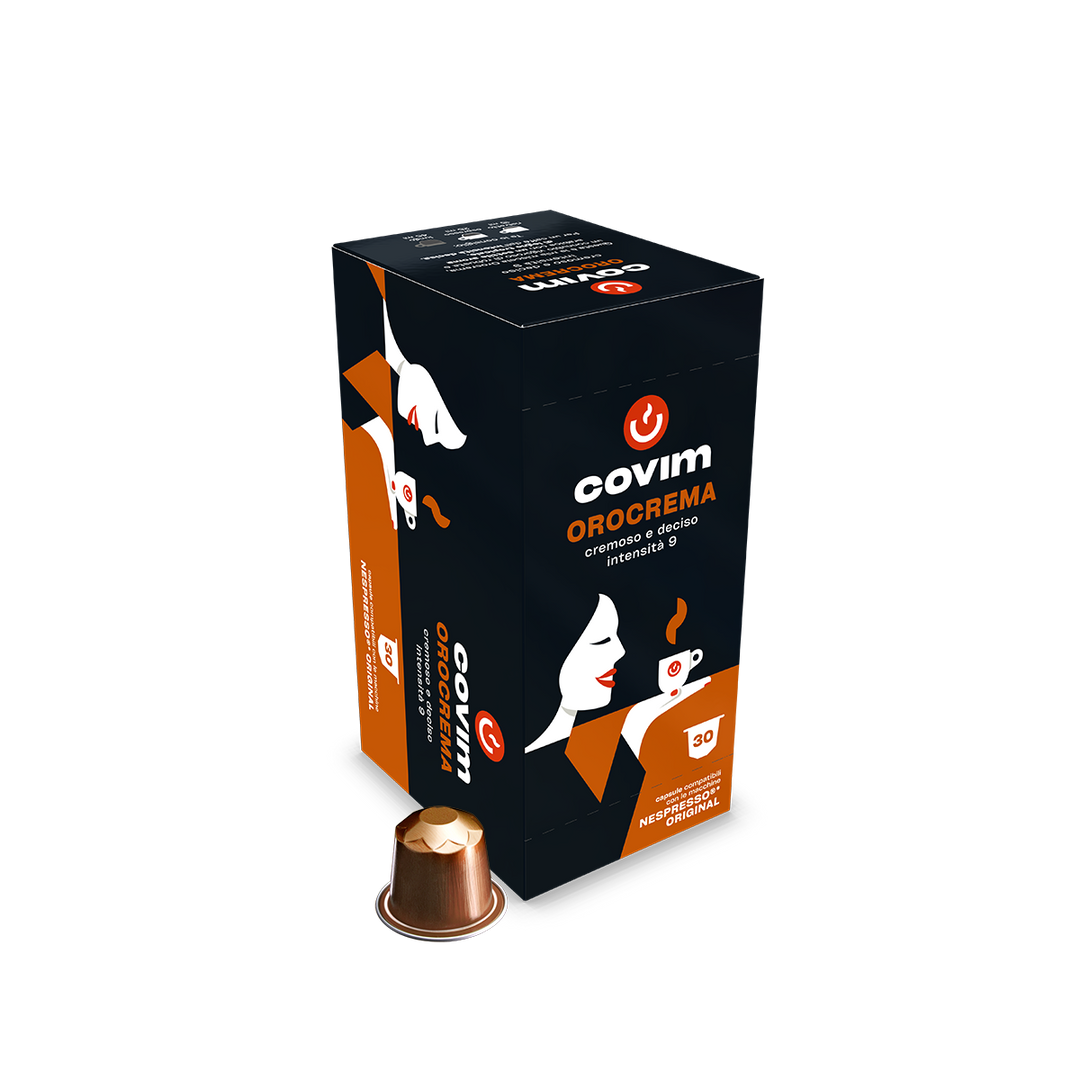 Alluminio OROCREMA Covim Compatibili Nespresso 30cps
