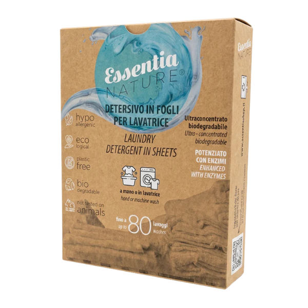 Detersivo Lavatrice Ecologico in Fogli 80 Lavaggi