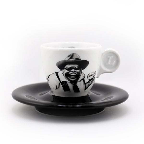 Lucaffé Kaffeetassen 100% Arabica mit Untertasse – 6er-Set