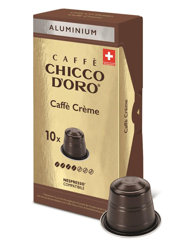 Capsules de café Nespresso* compatibles Crème ALU 10 cps