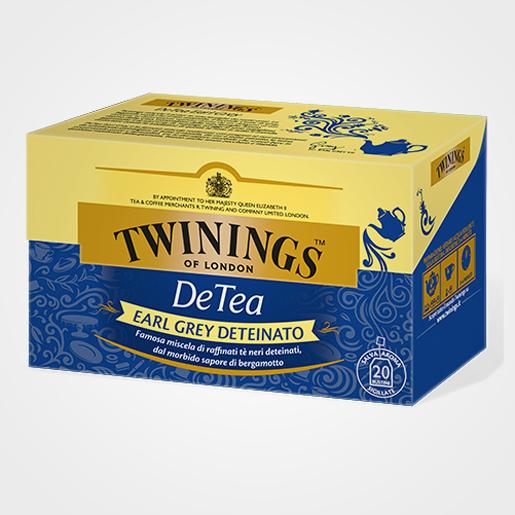 Schwarzer Tee Entkoffeinierter DeTea Earl Grey  20 Filter