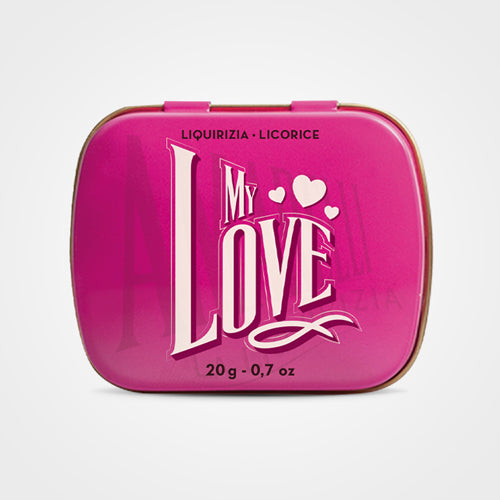 Réglisse pure My Love San Valentino Amarelli 20 gr